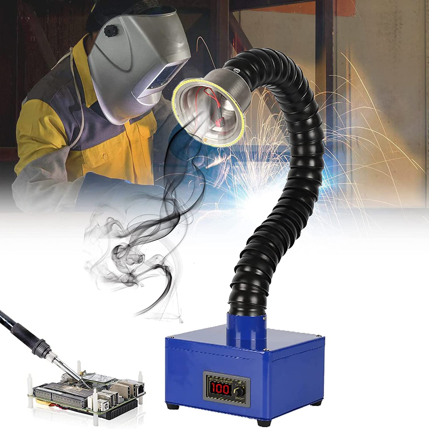 Extracteur de fumée silencieux pour éliminer les vapeurs de soudure de téléphone