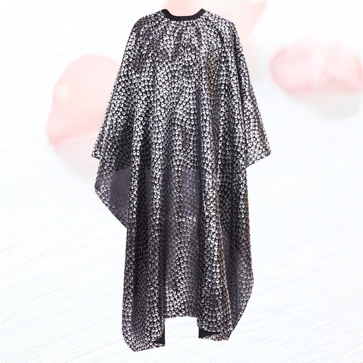 Waterproof Breathable Hairdressing Cape for Barber Shop, Hair Cutting Cloak Made of Polyester Taffeta, Machine Washable and Wipe Clean, for Home and Perming Use