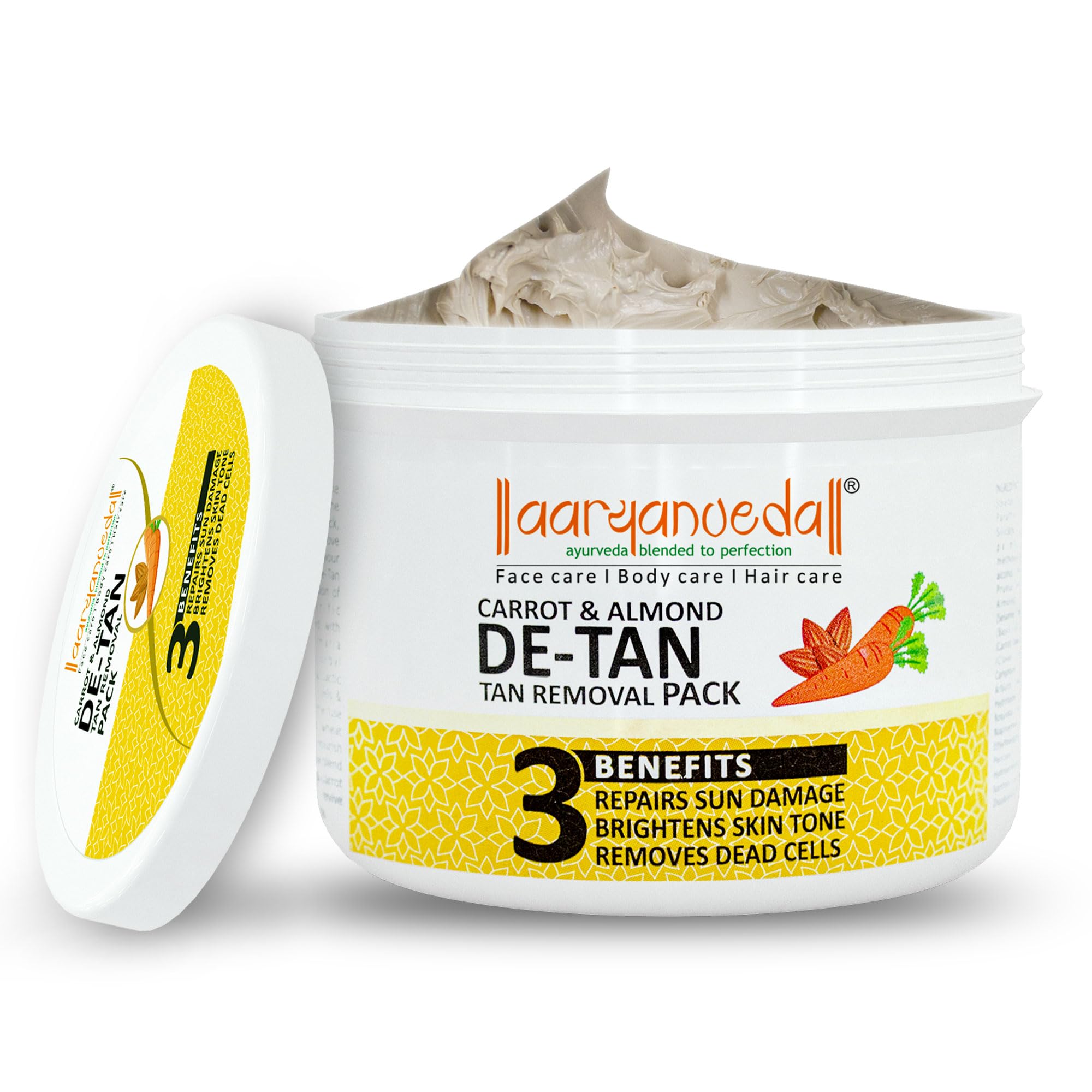 APS De-Tan Removal Face Pack With Milk Proteins For Glowing face 200Gm