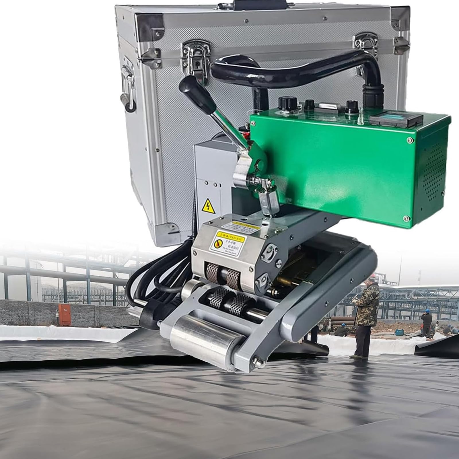 AYCDL Handheld Welder, Tunnel Crawl Welding Machine,Geomembrane Welding Machine, for Sealing Welding PVC EVA PE HDPE PP