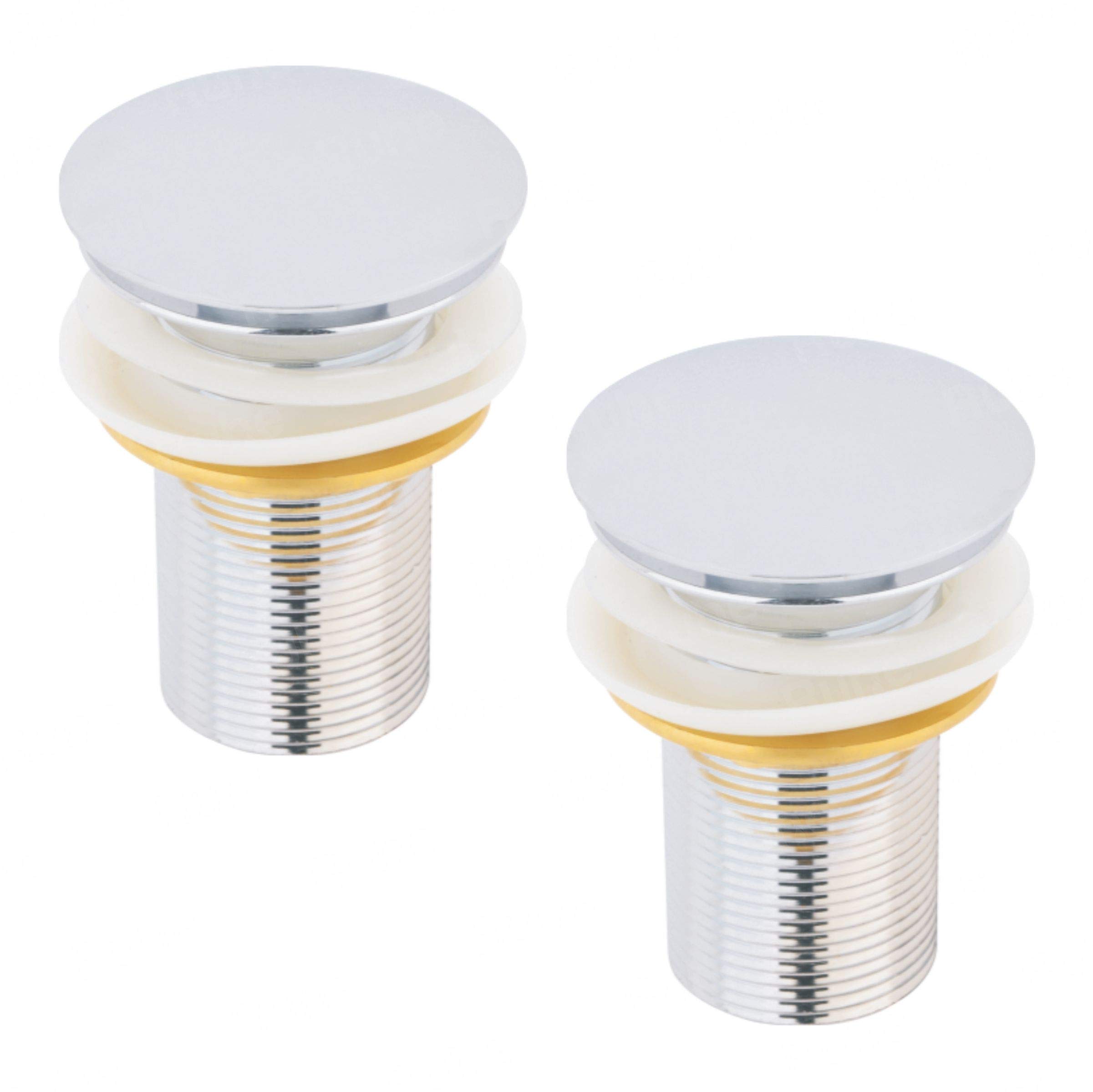 Ruhe® Pop Up Waste Coupling | Brass Pop Up Waste Coupling with Smooth Push Button Set of 2 (3 Inches) (B08RMXYS2K) Amazon Price History, Amazon Price Tracker