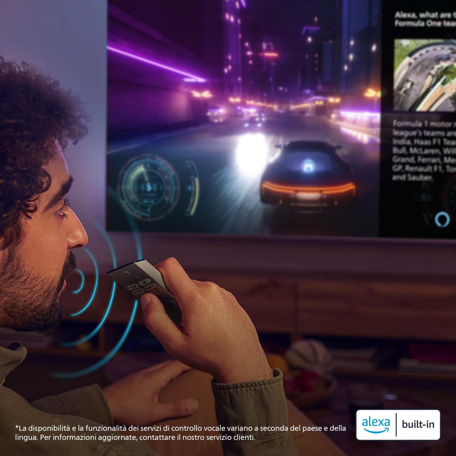 Philips 55PUS7200 4K LED Smart TV - Display 55’’ con piattaforma Titan OS, Pixel Precise Ultra HD e Dolby Atmos Sound - funziona con Alexa e Google Voice Assistant