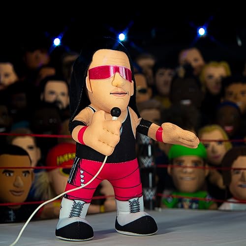 Miniatura 6 de Bleacher Creatures WWE Bret "Hit Man" Hart 10" Figura de peluche - Una leyenda para jugar o exhibir