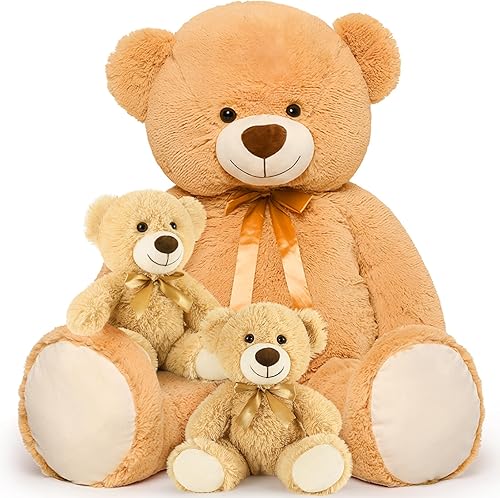 Vista 17 de MorisMos Paquete de 3 Osos de Peluche a Granel Animales de Peluche, Lindos Osos de Peluche Pequeños Juguetes de Peluche, Pequeño Osito de Peluche