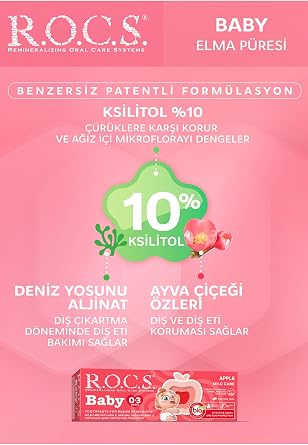 ROCS ROCS Baby Toothpaste Apple Puree 0-3 Months