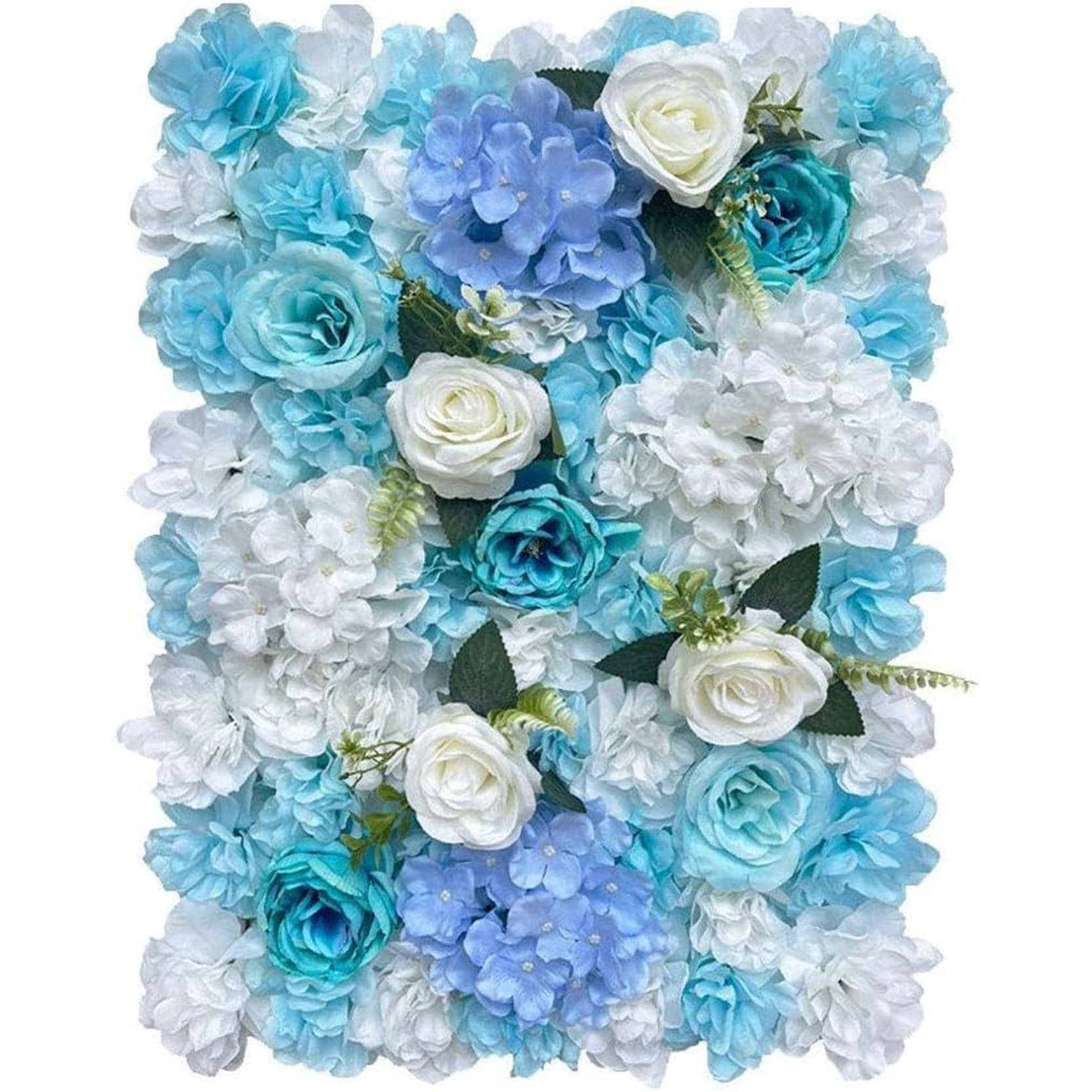 GOUZIBHD Flower Wall Panel Set for Photo Background Home Wedding Party,Wedding Flower Decorations Wall Silk Rose Panels Artificial Luxury Flower Wall Backdrop(Size:1PCS)