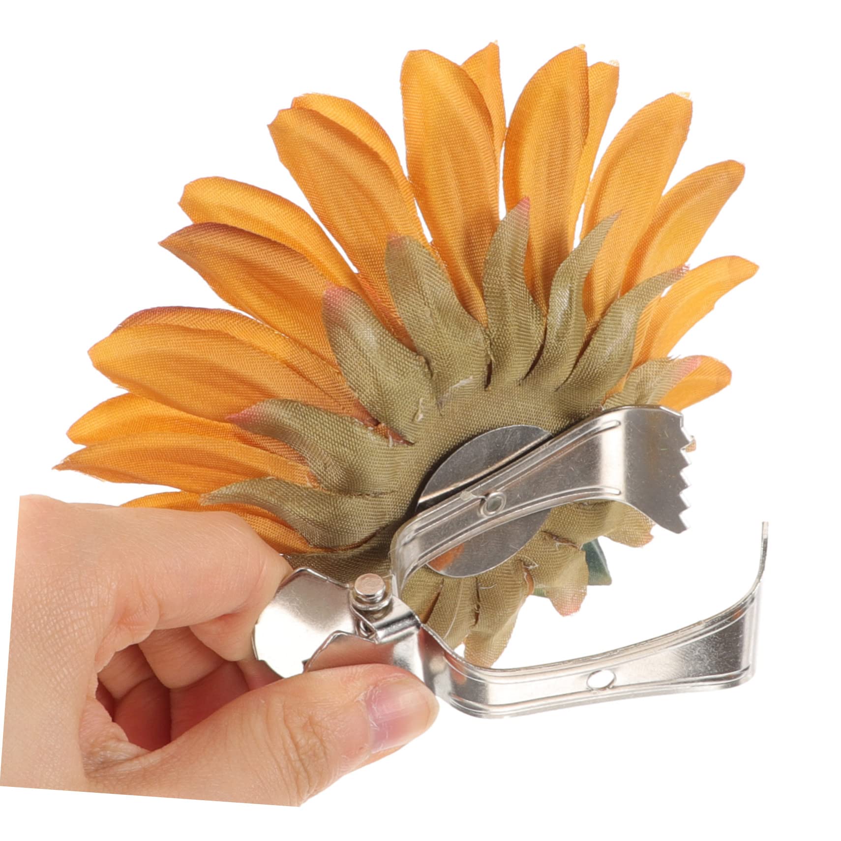 PRETYZOOM 10stücke Sonnenblumen Vorhang Clips Vorhang Raffhalter Für Einfache Bohren Für Schlafzimmer Und Büro Seidenstoff Gefertigt