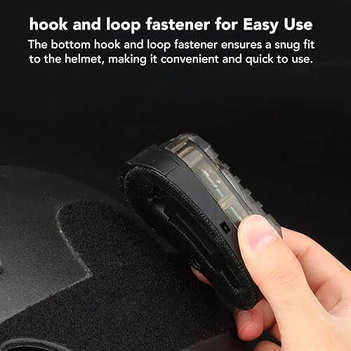 Miniatura 3 de CHICIRIS Luz militar para casco, luz de señal de supervivencia militar, nailon antideslizante impermeable para exploración al aire libre