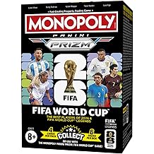 Monopoly Panini Prizm: FIFA World Cup Trading Cards Booster Box | Current Stars and Legends | 2+ Players, Ages 8+ | Gifts for Soccer Fans