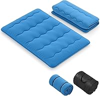 Vista 14 de KOMFOTT Colchón japonés de suelo, colchón futón enrollable de 4 pulgadas con funda lavable y bolsa de almacenamiento, colchón portátil