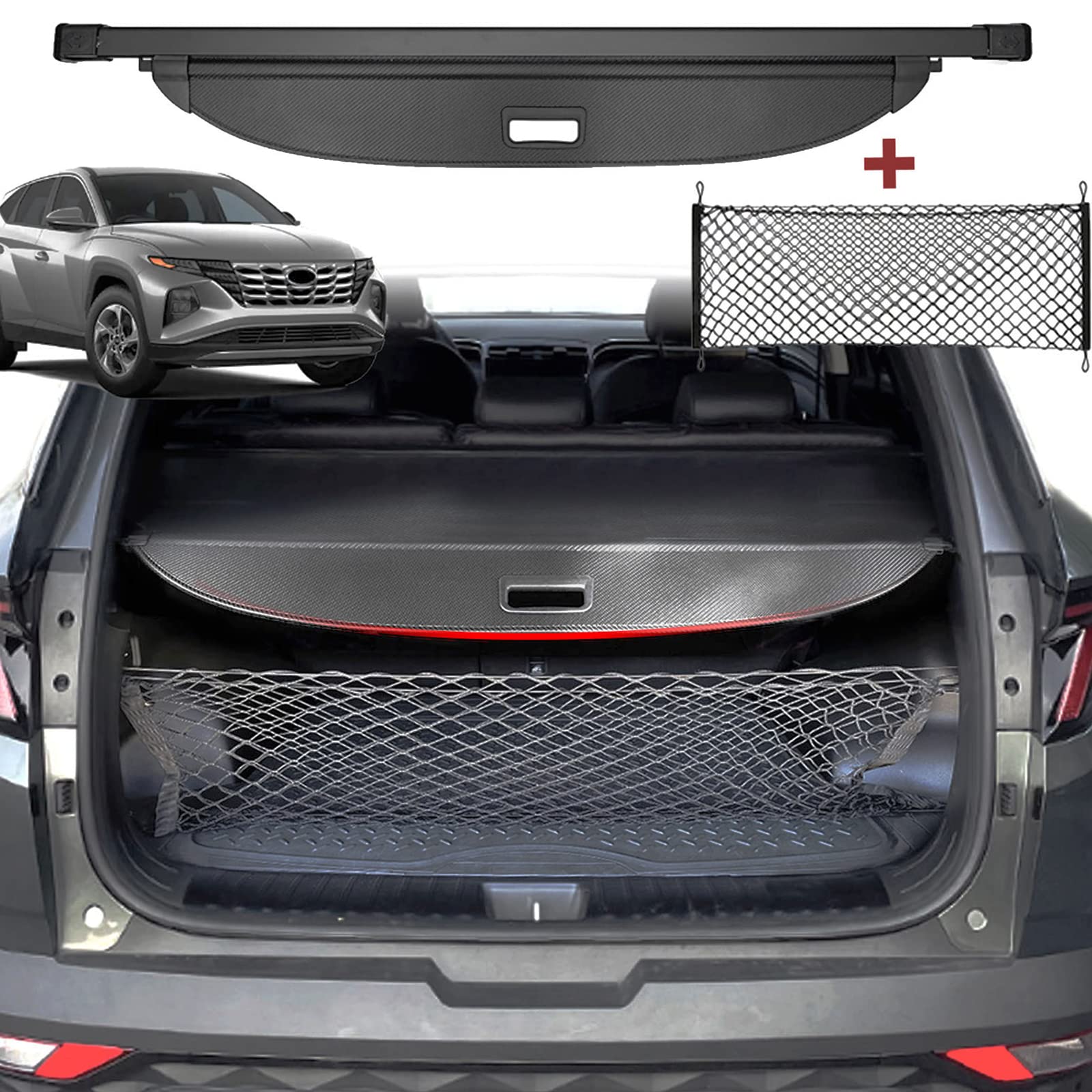 Autorder Parasole Ombrello Per Parabrezza Per Hyundai Tucson 2022-2025, Con 10 Stecche Rinforzate E Materiale Cristallo Di Ghiaccio