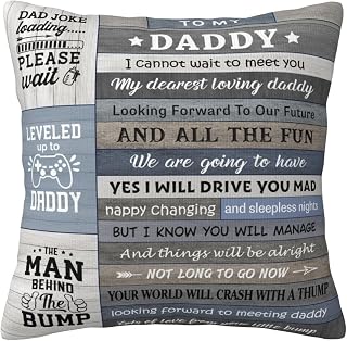New Dad Gifts First Time, New Father to Be Gifts, for New Dad, Soon to Be Dad Gifts, Best Gifts for Expecting Dads Throw Pillow Cover 18x18 Inch