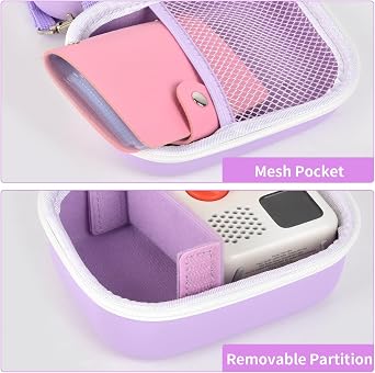 Carrying Case for Yoto Mini Player with 24+ Card Holder-Purple