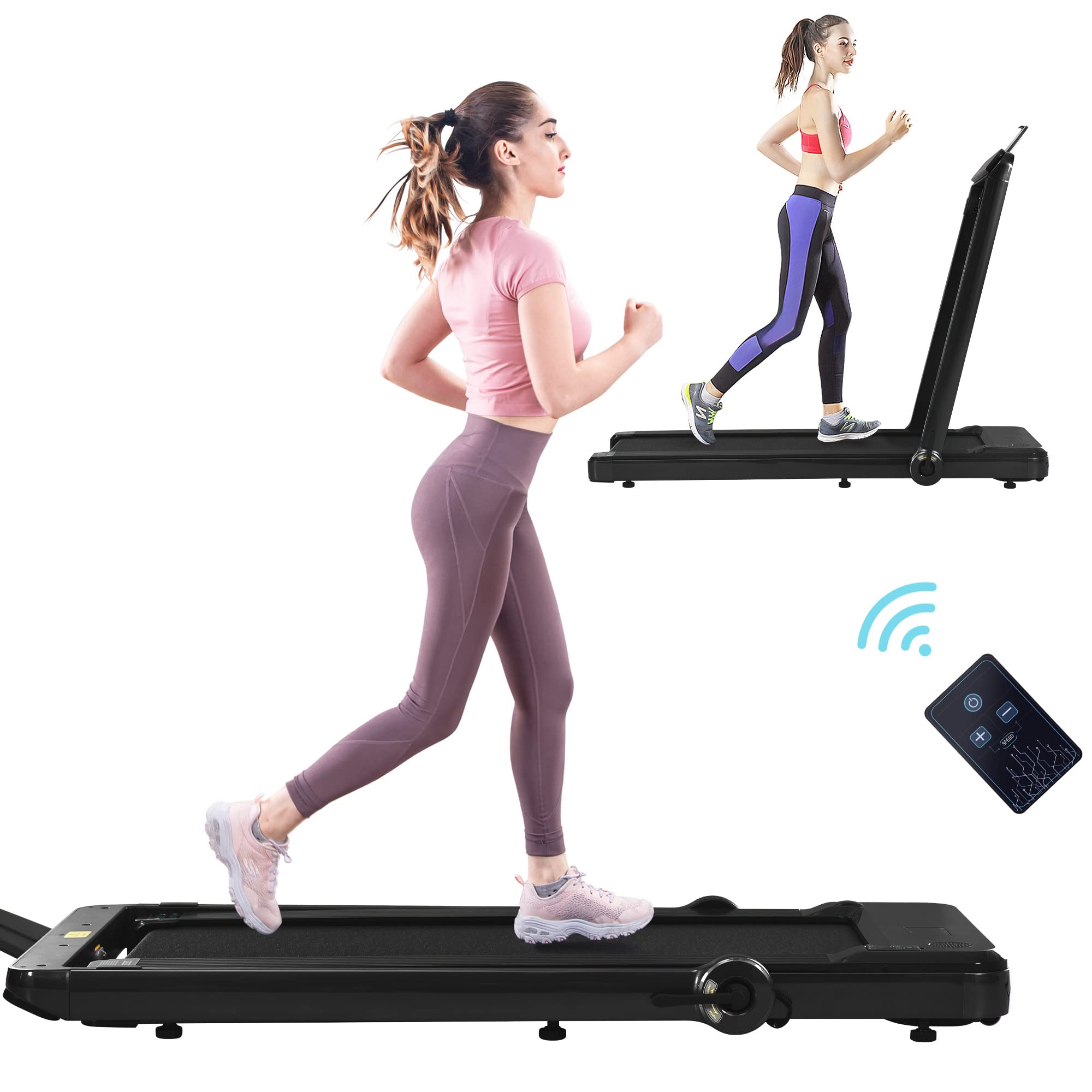 Buy Merax 2 in 1 Under Desk Treadmill, 2.5HP Folding Walking Pad