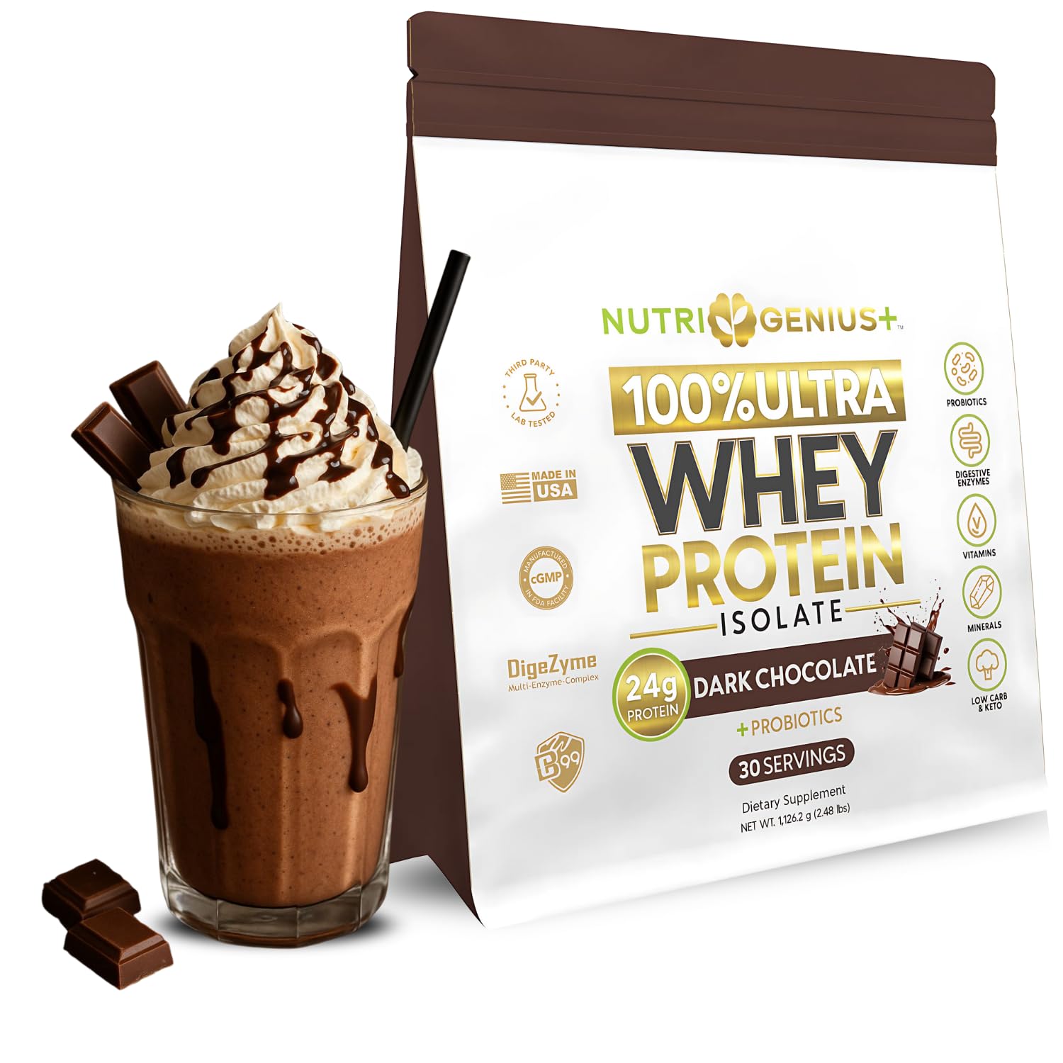 Amazon.com: Nutrigenius + All-in-One Nutrition Whey Protein
