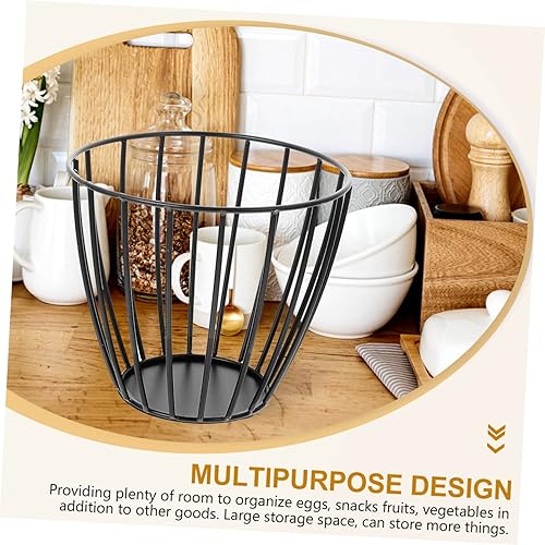 Miniatura 6 de Cesta de almacenamiento de hierro forjado Cesta de almacenamiento de verduras Cesta de almacenamiento de verduras Contenedor de frutas de hierro