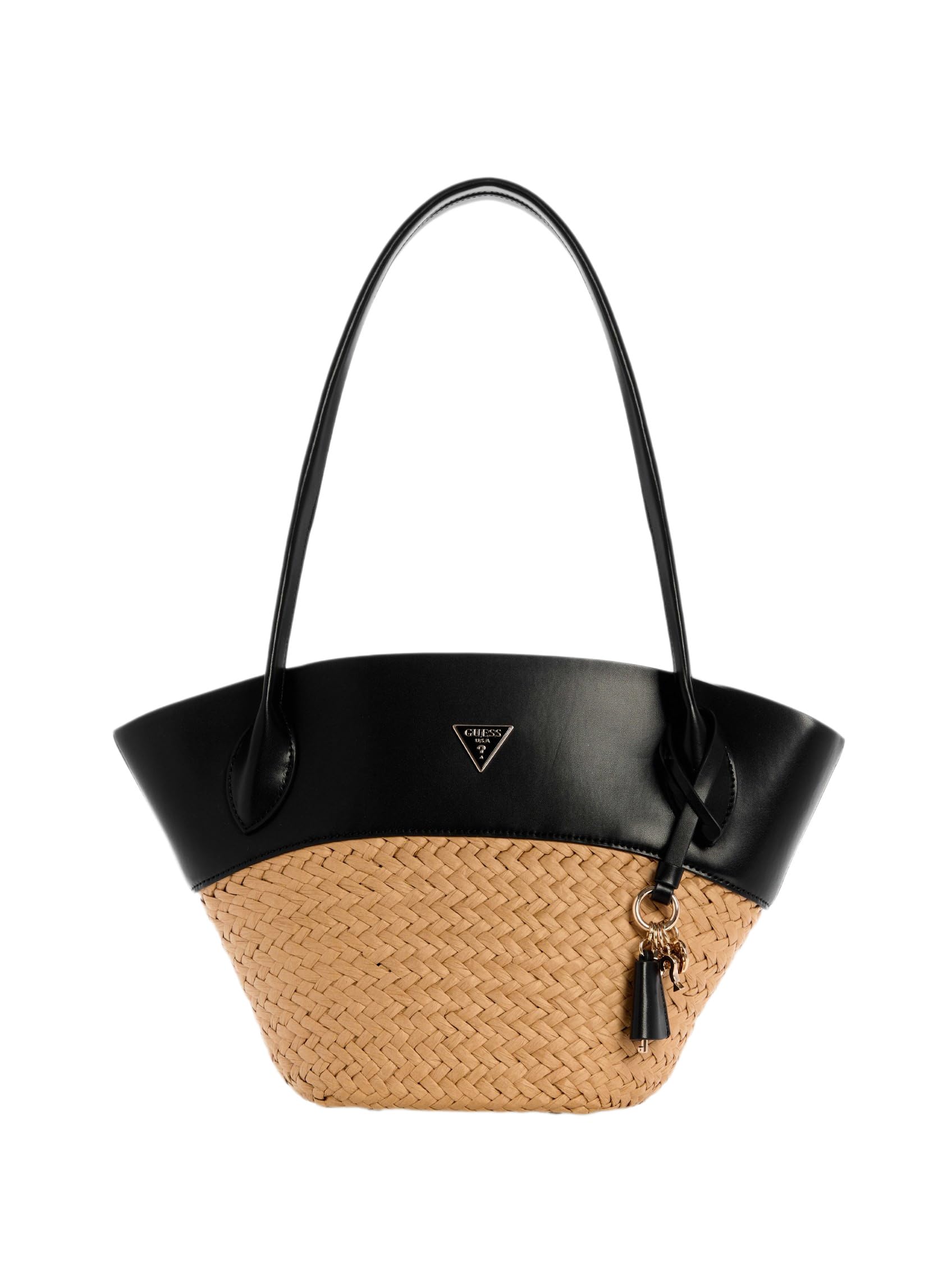 GUESS bolso de hombro bolso shopper Venere Large Tote Natural/Black marrón claro