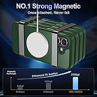 Vista 515 de MOCCA - Funda magnética resistente para iPhone XR de 6.1 pulgadas, compatible con MagSafe, funda con protección contra caídas de grado militar