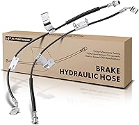 A-Premium Front Brake Hydraulic Hoses for Chevy Silverado 2500/3500 HD, GMC Sierra, Hummer H2 - DOT Certified Pair, 2007-2013