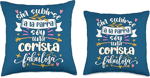 Miniatura 3 de Corista Fabulosa Divertido Mujer Cantante Regalos - Almohada (16 x 16 pulgadas), multicolor