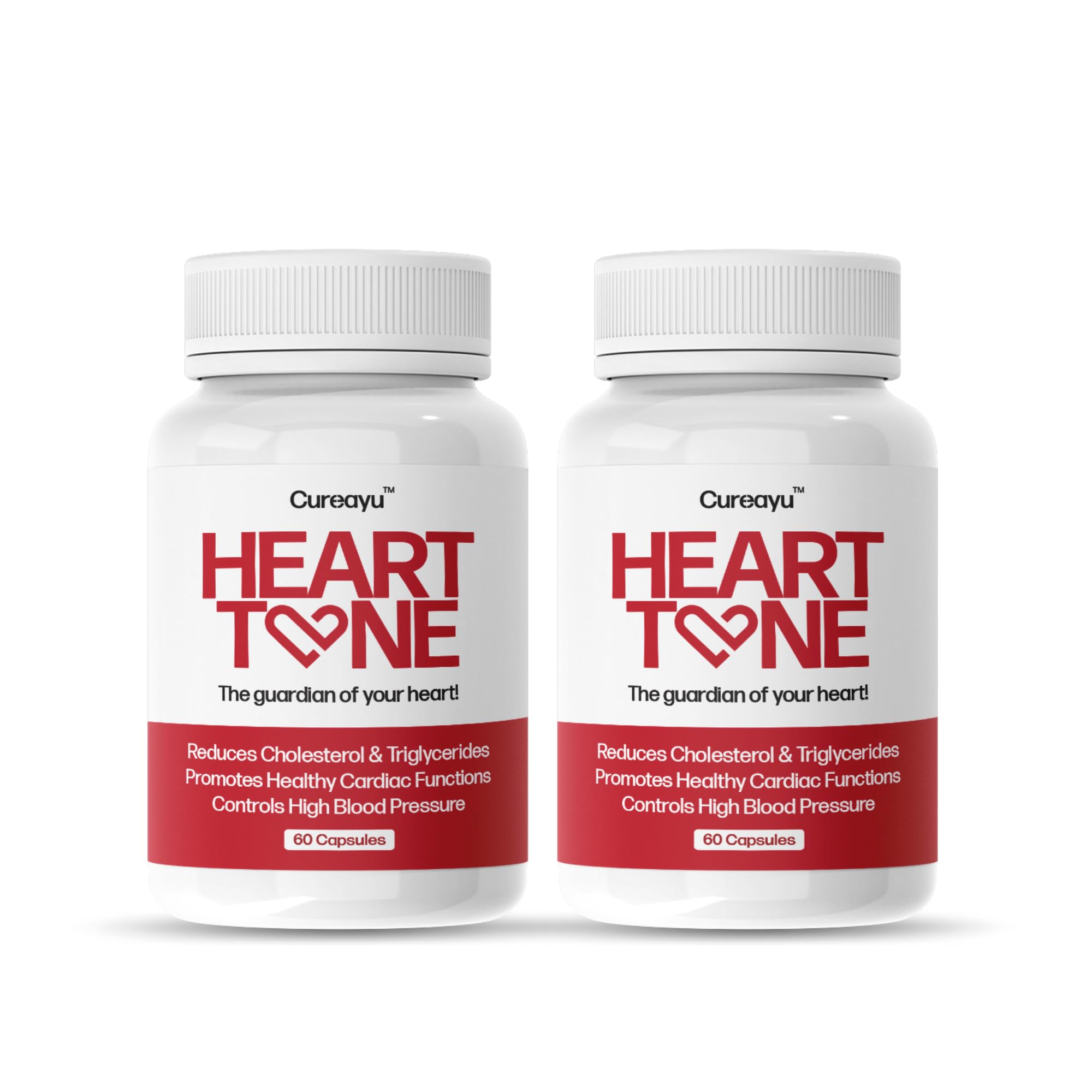 Cureayu Heart Tone Capsules | Enhance Heart Health | Lowers Cholesterol & Triglycerides | Controls Blood Pressure | Clinically Researched | All-Natural Formula | 120 Capsules | 2 Capsules Daily (B0DG2K5BC1) Amazon Price History, Amazon Price Tracker