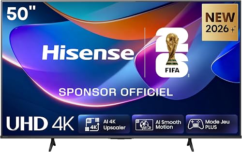 TV 2026 4K UHD 50" (127 cm) Hisense 50A6S