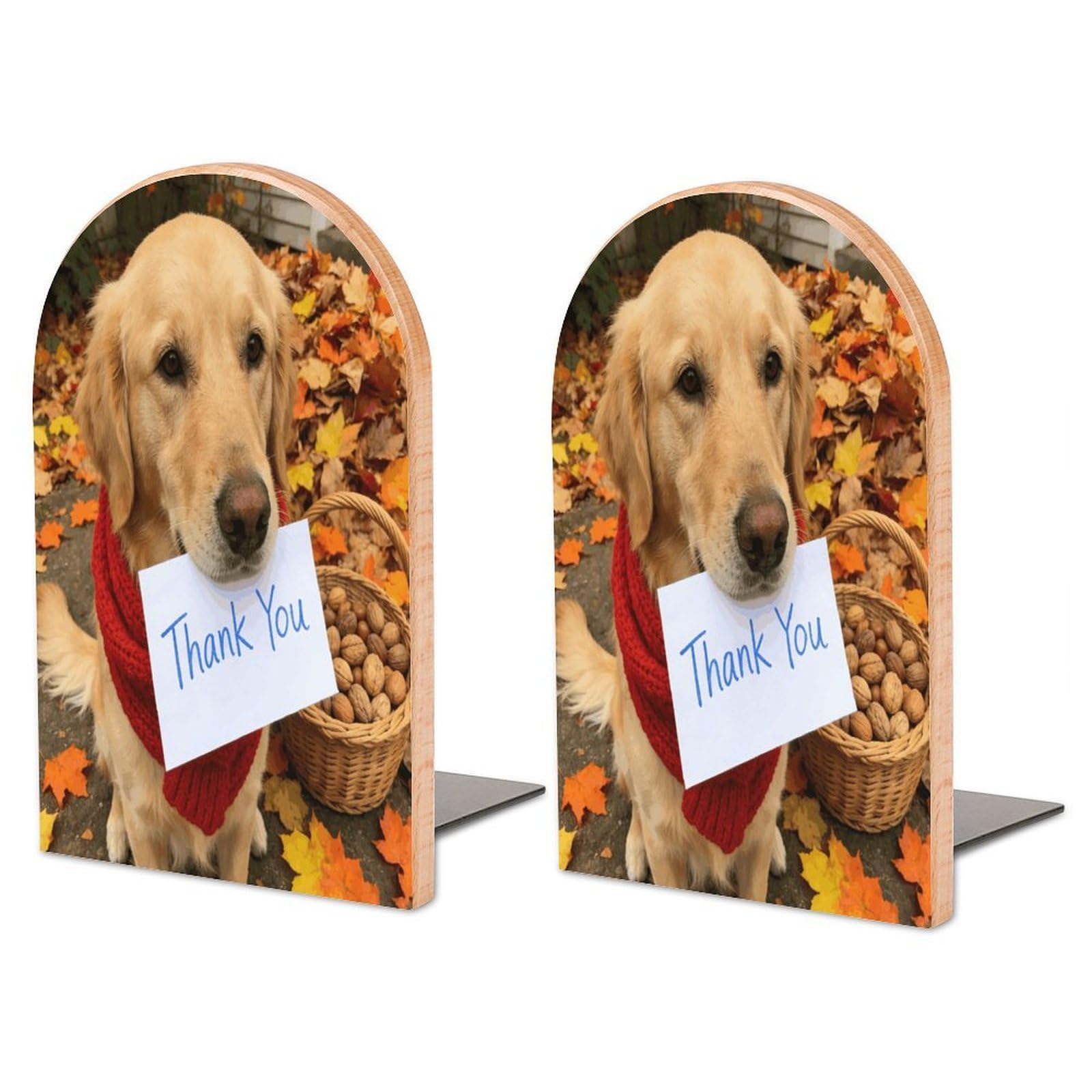 Soporte grande para libros con base de metal y madera Giving Thanks