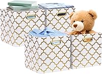 Vista 12 de Posprica Contenedores de almacenamiento, cubos de almacenamiento, 13 × 13 cajones de tela, cestas organizadoras, contenedores