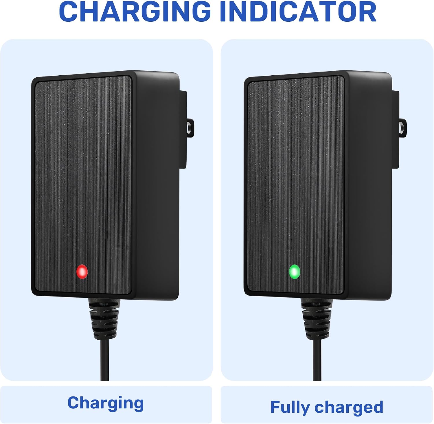ANPABO 24V Battery Charger for Kids Ride On Toys, 1000mA Adapter | Fits Best Choice Products, Kid UTV, Jeep, go-kart and tractor truck ride-ons with steady 1000mA charging
