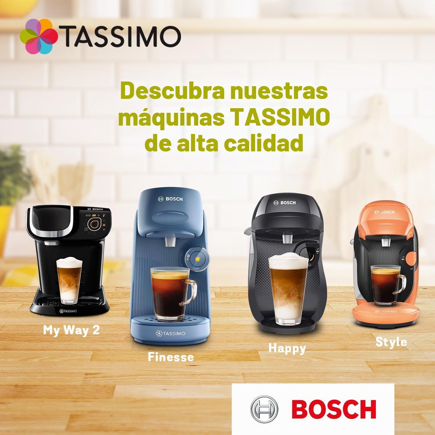 Tassimo Cápsulas de Café Jacobs Cappuccino, Café Molido de Tueste Natural, Café con Leche, Certificado Rainforest Alliance, 5 x 16 T-Discs