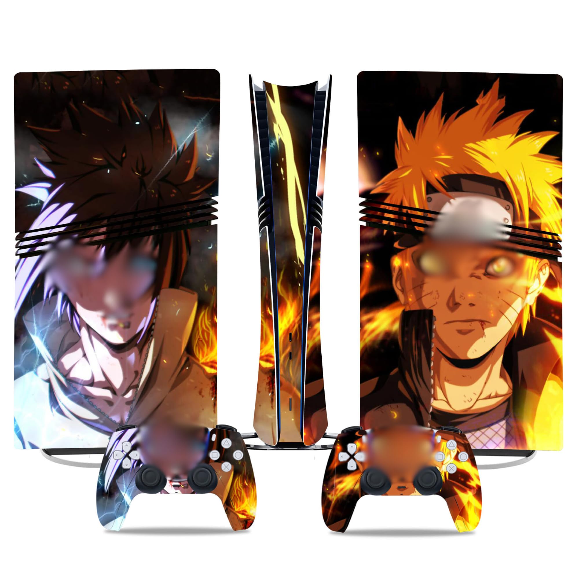Kit de vinilos Extra Resistentes MaD Vision® para PlayStation 5 (PS5) Digital| Set de vinilos Mate para Consola + 2 mandos - para Anime|Rubber|Zoro|Nami Diseño — view 53