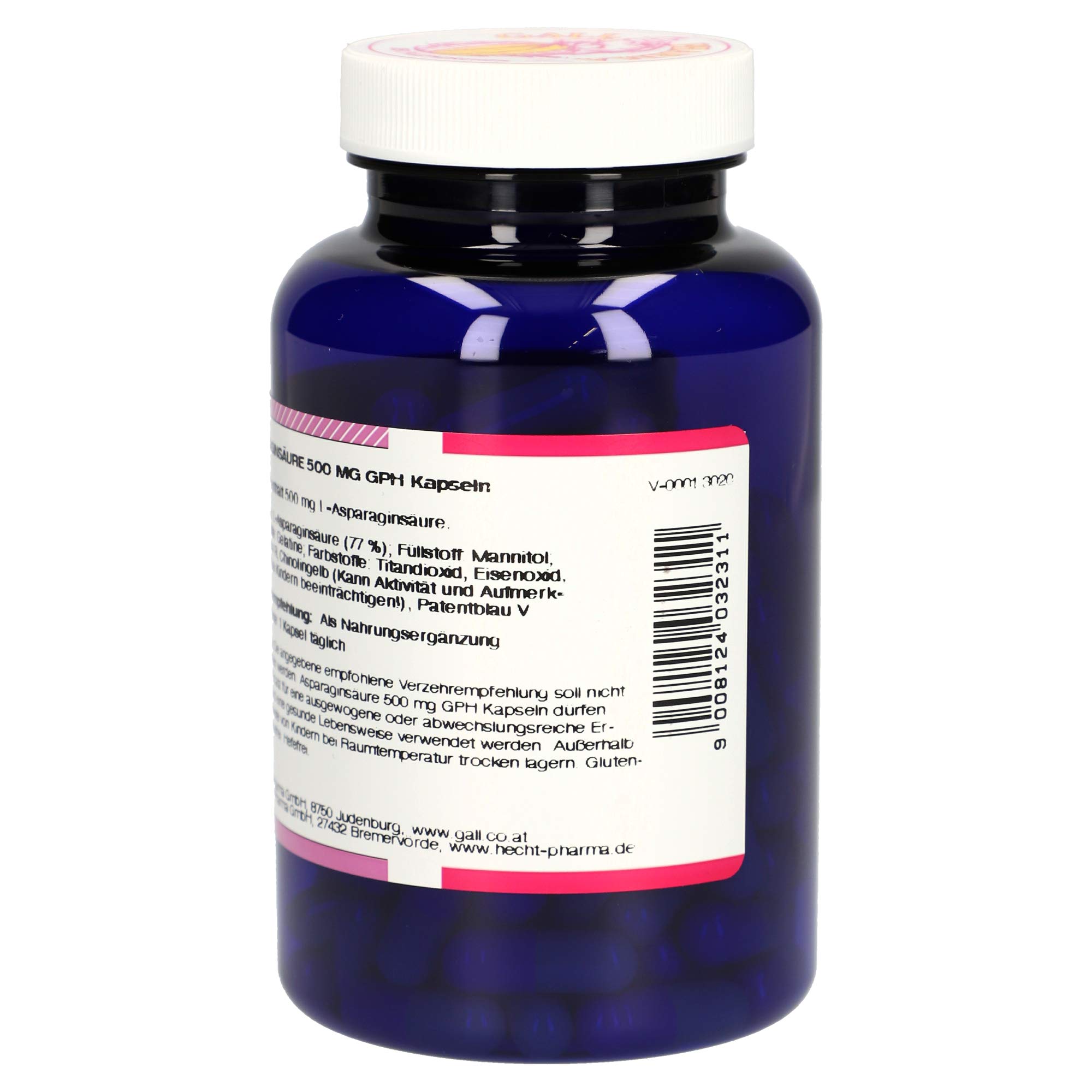 Gall Pharma Asparaginsäure 500 mg GPH Kapseln, 120 Kapseln