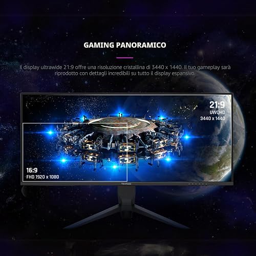 34IN WQHD 3440X1440 21:9 1MS VX3480-2K-PRO 4000:1 HDMI/DP - 2