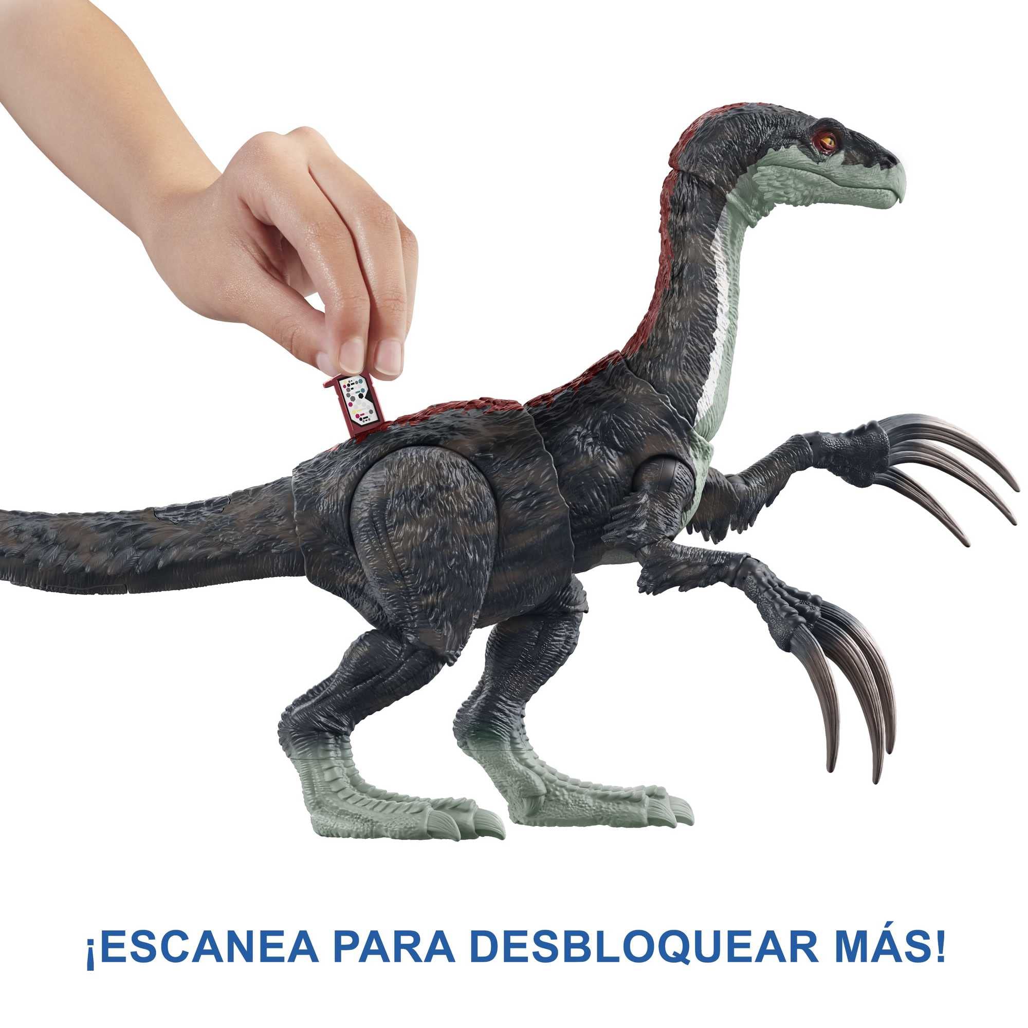 Mattel Jurassic World Dinosaurio Slasher Escapista con sonido Figura articulada de juguete que escapa de su jaula (GWD65)
