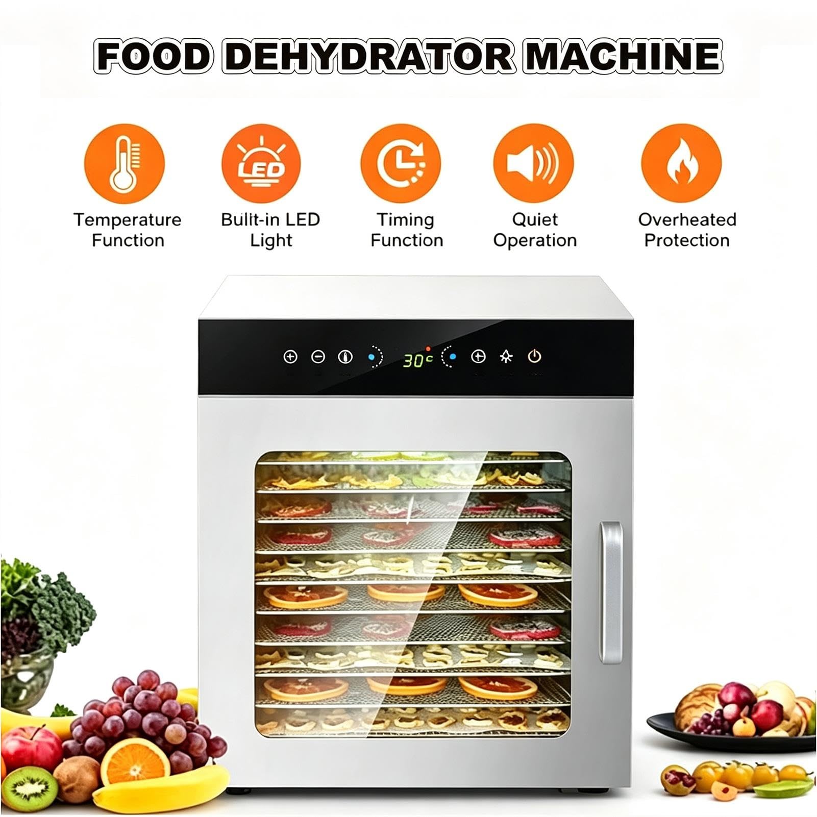 Essiccatore Per Alimenti In Acciaio Inox, Essiccatore Per Frutta