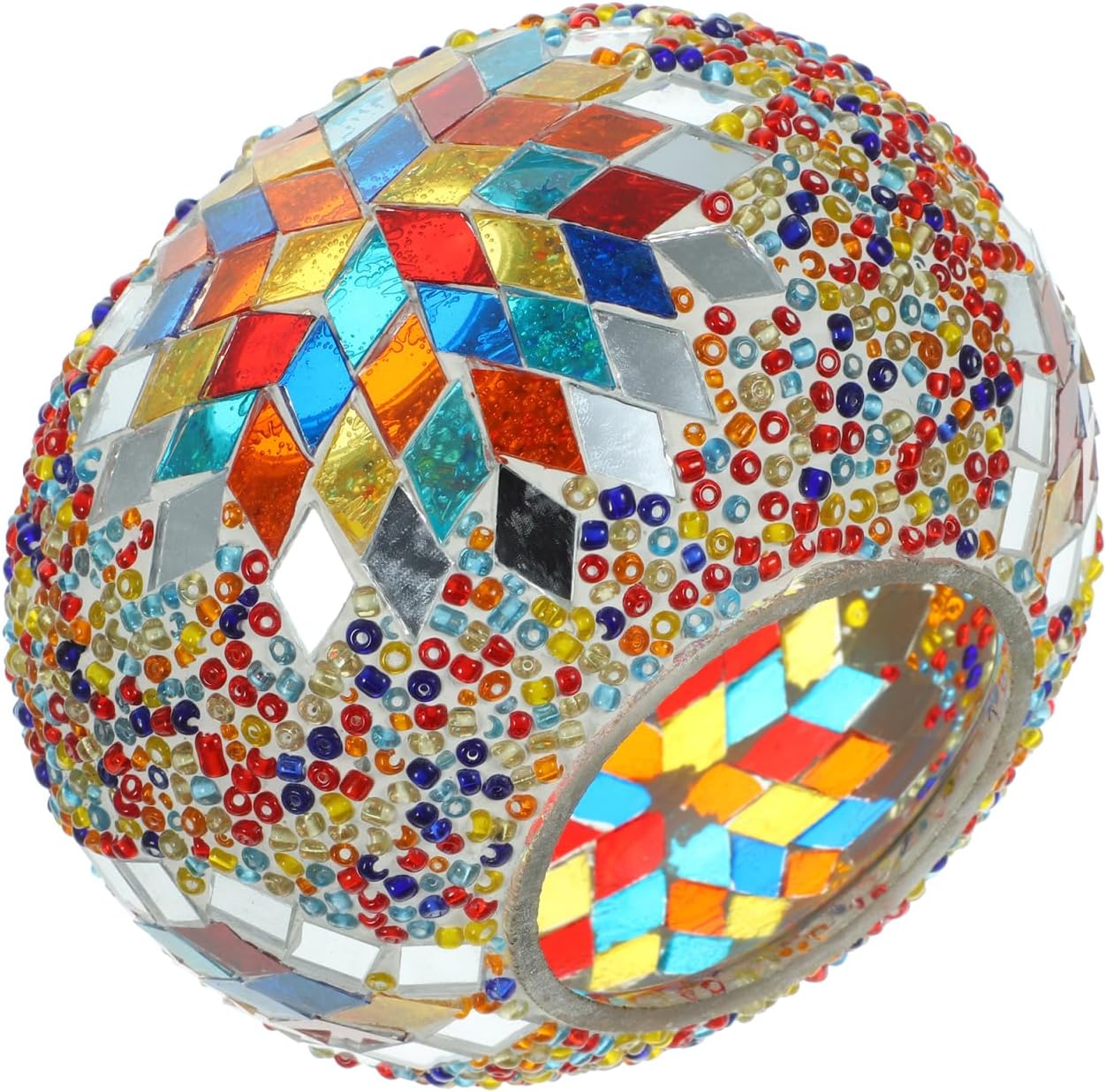 Gadpiparty Replacement Globe for Turkish Lamp 5.90In Stained Glass Lampshade Colorful Glass Lamp Shade Cover for Bedside and Table Lamps