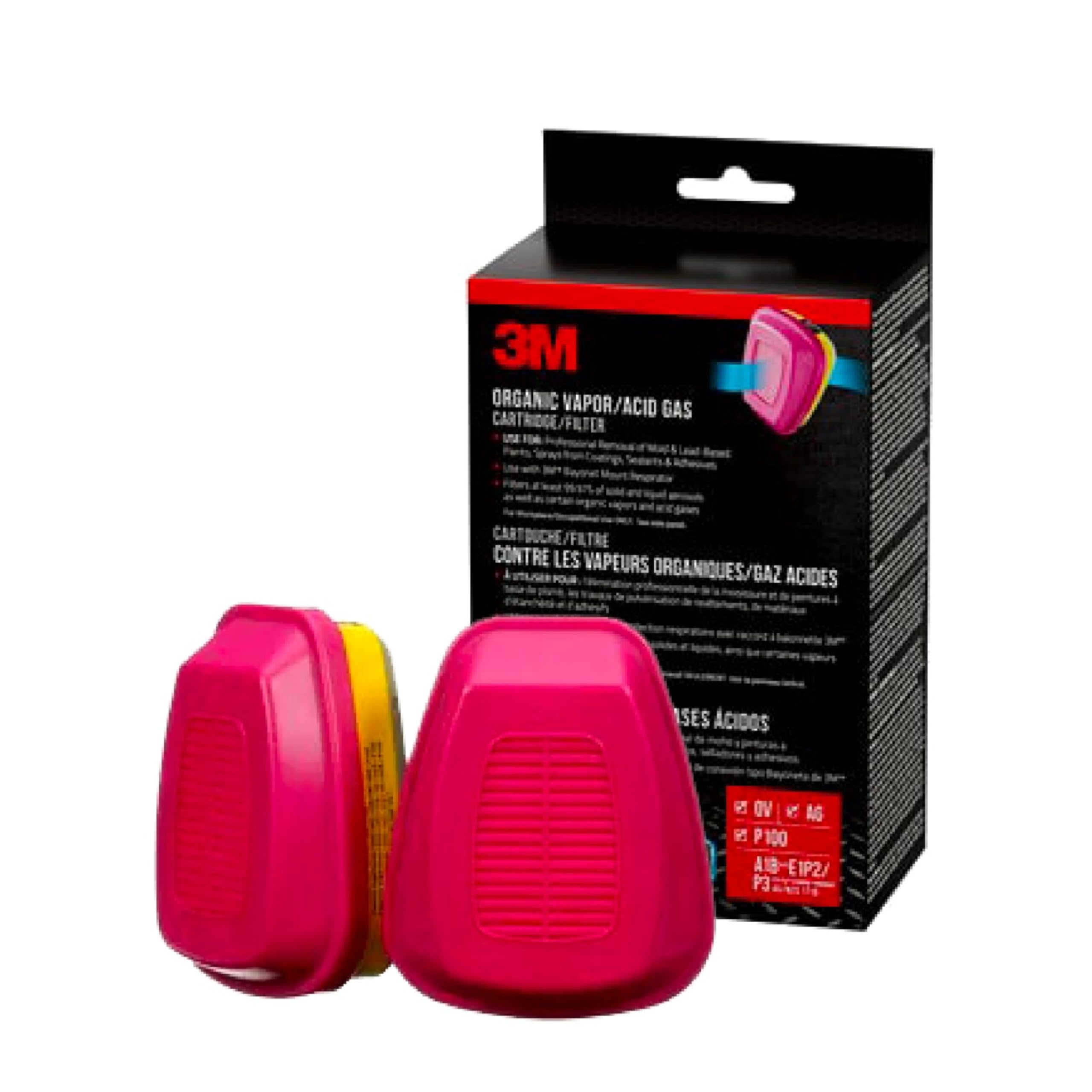 3M 60923HB1-C Replacement Cartridges for Professional Multi-Purpose Respirator (Packaging May Vary)