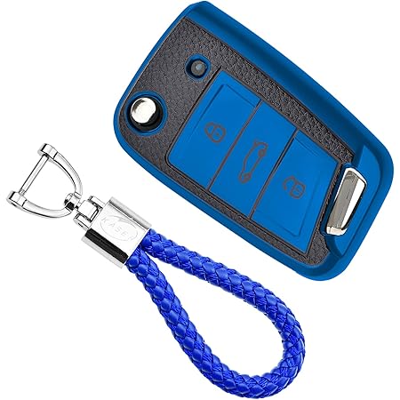 Coperchio Di Protezione In Silicone Per Chiavi Auto Compatibile Con VW Seat Skoda 3 Pulsanti Da 11/2009 Bianco - Foto 8