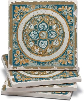 Thirstystone Sandpipers Tumbled Tile Coasters