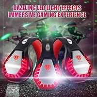 Vista 12 de Auriculares para juegos para PS4, Xbox One, PC, PS5, portátil, Mac, para Nintendo Switch, cancelación de ruido de 0.138 pulgadas con micrófono