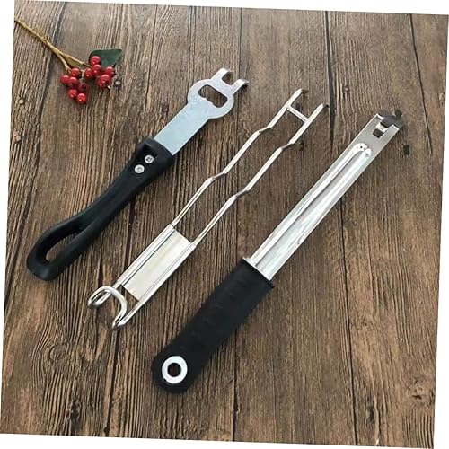 Miniatura 2 de FUNOMOCYA Accesorios para horno al aire libre BBQ Herramientas para el hogar Manejo de superficies calientes Levantador de placa de parrilla Asador