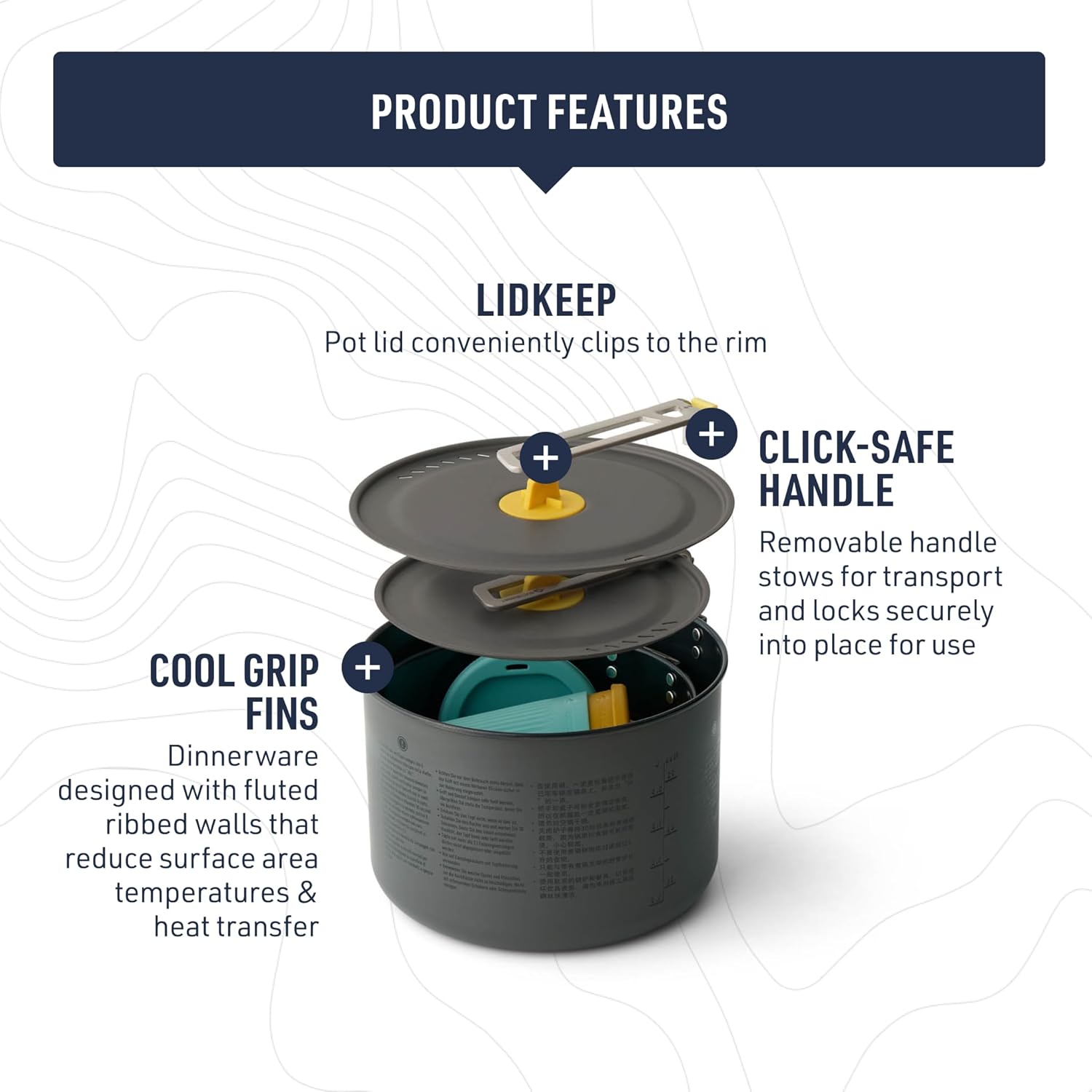 Sea to Summit Frontier Ultralight Two Pot Cook Set for Camping