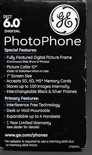 Miniatura 3 de GE 27956FE1 Dect 6.0 Teléfono fotográfico con foto CID