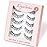 KSYOO Natural Strip Lashes with Clear Band Wispy,8-15mm Cat Eye D Curl Strip Lashes That Look Like Extensions,3D Fluffy Faux Mink False Eyelashes Natural Look