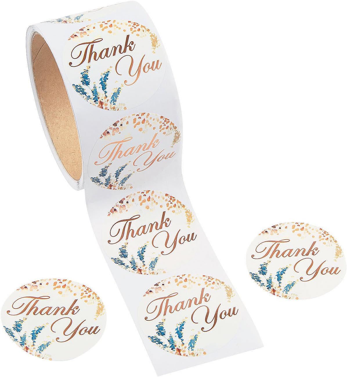 Fun Express Sweet Fall Thank You Stickers (100 Stickers per Roll) 2" diam.