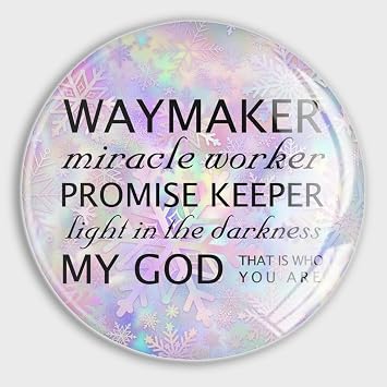 Inspirational Christian Glass Magnetic Refrigerator Magnet Light in The Darkness My God That is Who You are Glass Magnet for Dishwasher School Mothers Day Kitchen Decorations Gifts