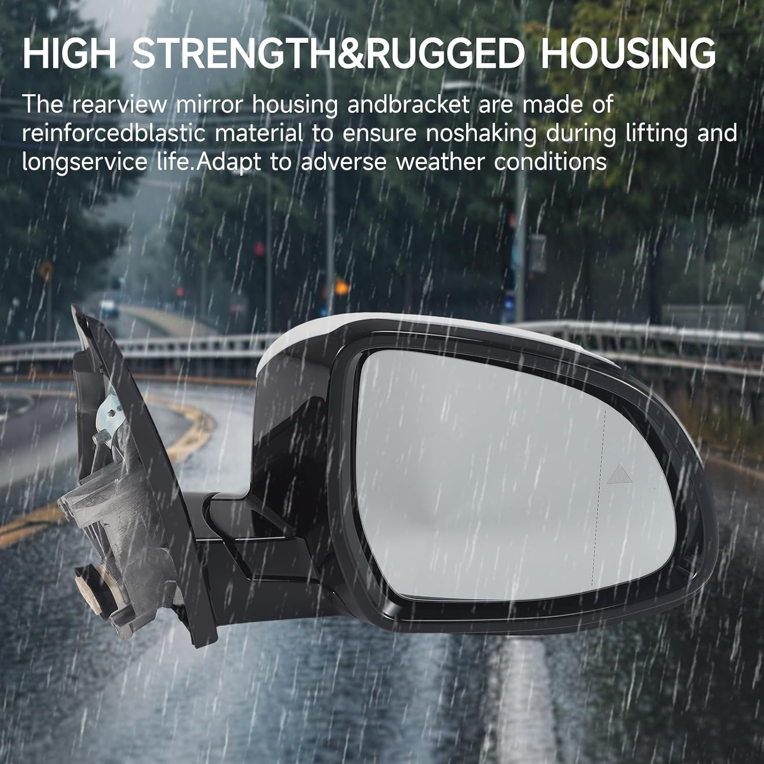 Passenger Side View Mirror Assembly Compatible with BMW X3 G01 G08 2018 2019 2020 2021 2022 2023 2.0L 3.0L w/Blind Spot Turn Signal Heated Power Foldable White