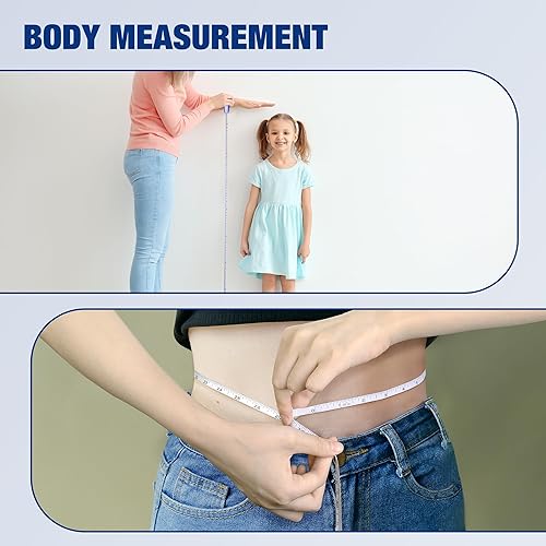 Miniatura 6 de WORKPRO Paquete de 3 cintas métricas para cuerpo, 60 pulgadas (59.1 in) cinta métrica suave retráctil para costura, cuerpo, compras de ropa en