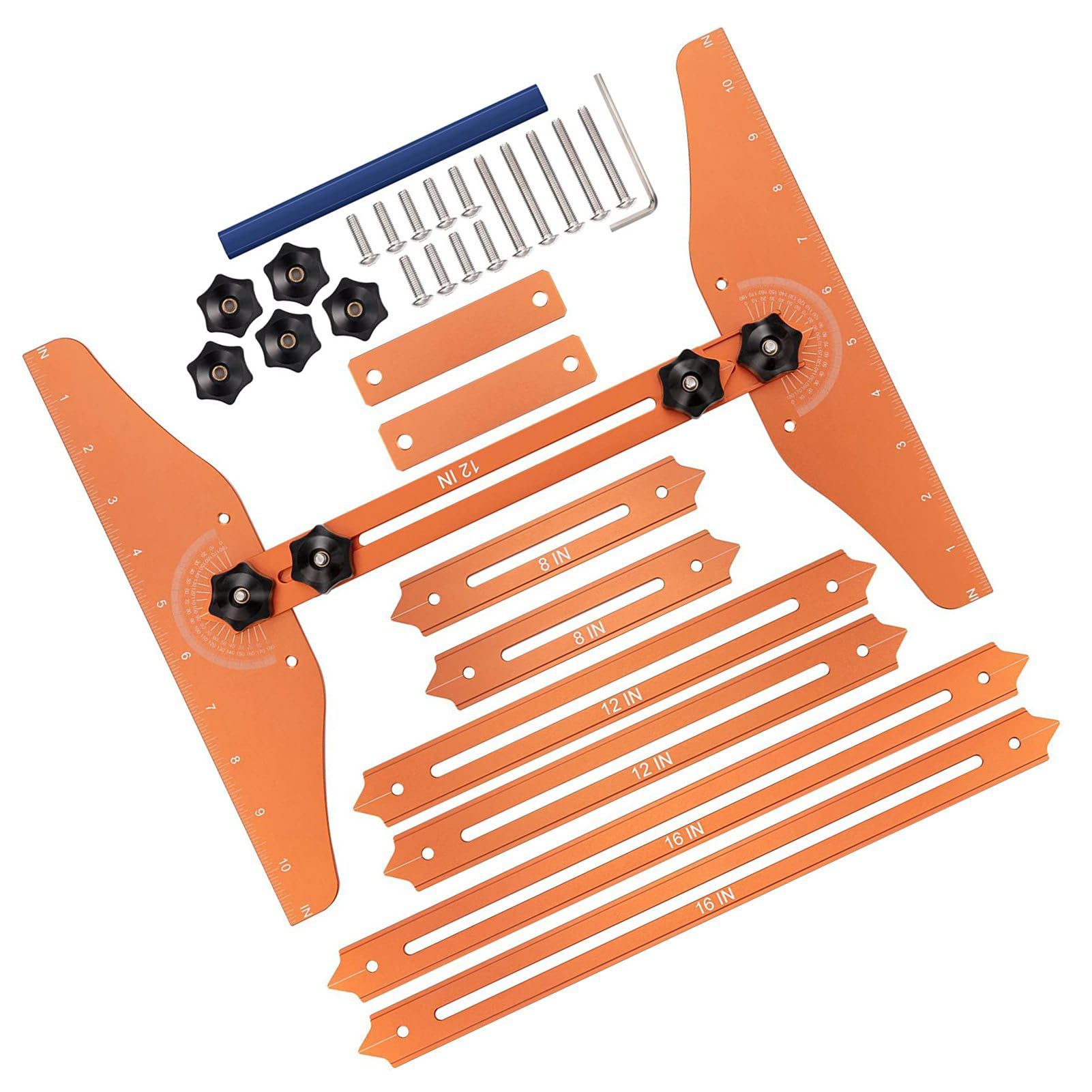 Generic Kit di Strumenti di Misurazione Flessibile del Battistrada per Progetti di Installazione con Custodia in Materiale in Lega di Alluminio