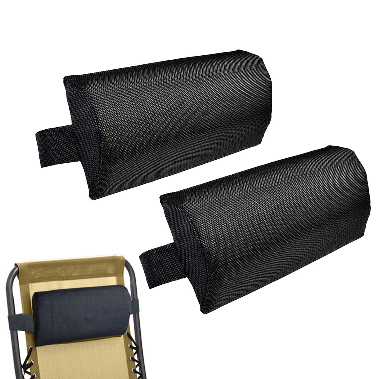 2 cuscini per lettino, cuscino Sun Lou-nger, cuscino per la testa della sedia a sdraio, cuscino regolabile e morbido, cuscino per il collo del , cuscino ergonomico rimovibile
